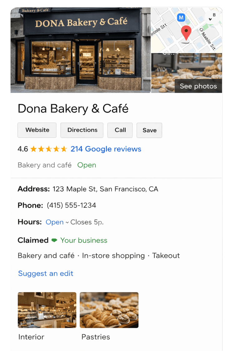 Fiche Google optimisee Exemple de fiche Google optimisee